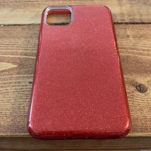 Red glittery iPhone 11 Pro Max case